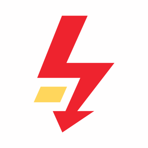 Logo Mark de CEL SA représentant un éclair avec une ligne en dessous.